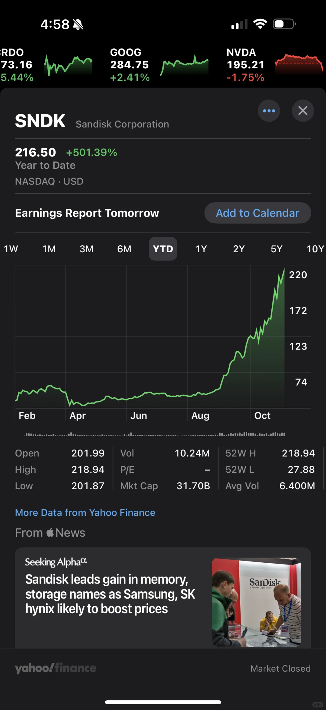 葱哥选股之- SNDK