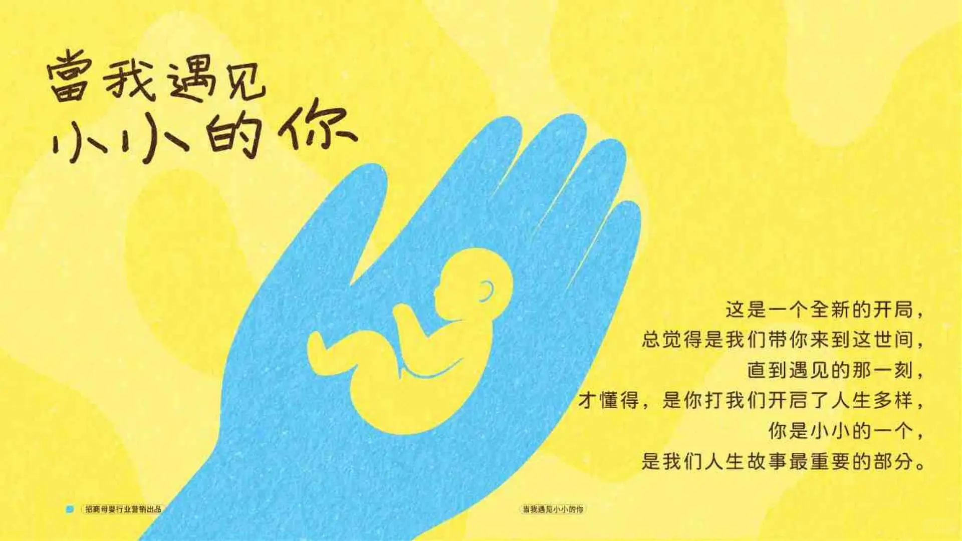 抖音母婴行业当我遇见小小的你项目营销方案