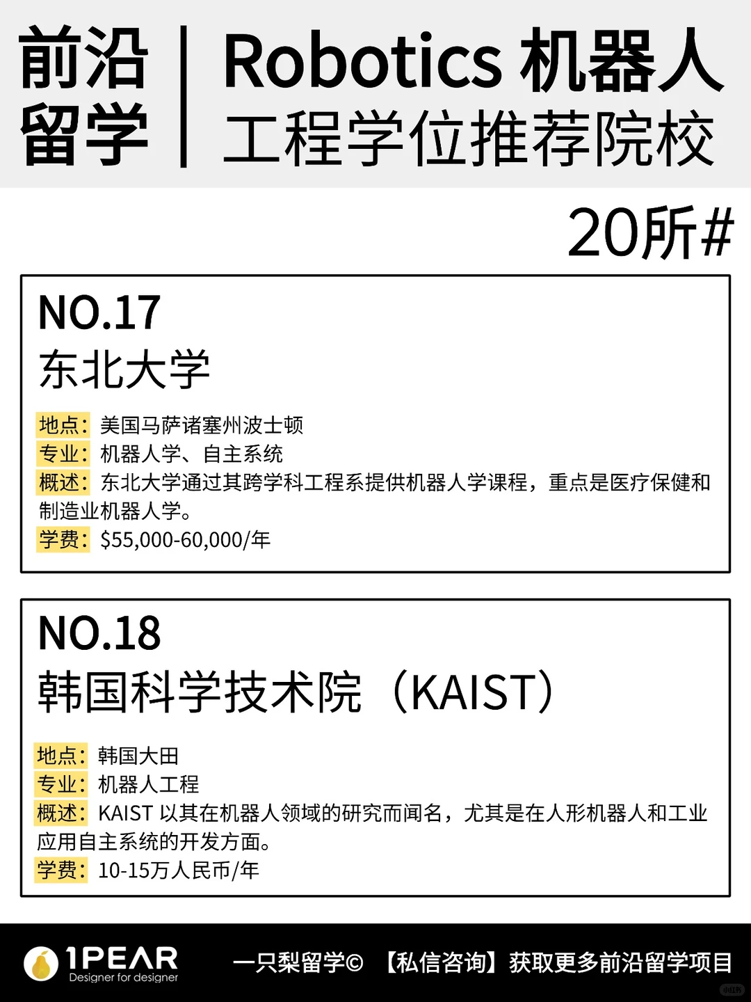 ?前沿留学| Robotics机器人专业推荐院校