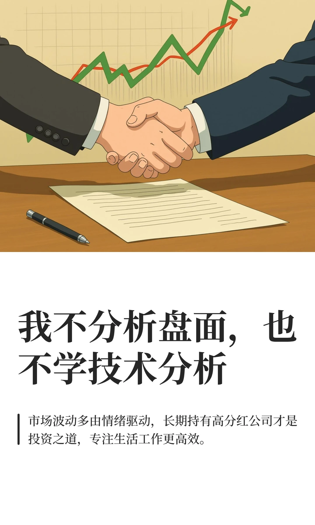 我不分析盘面，也不学技术分析