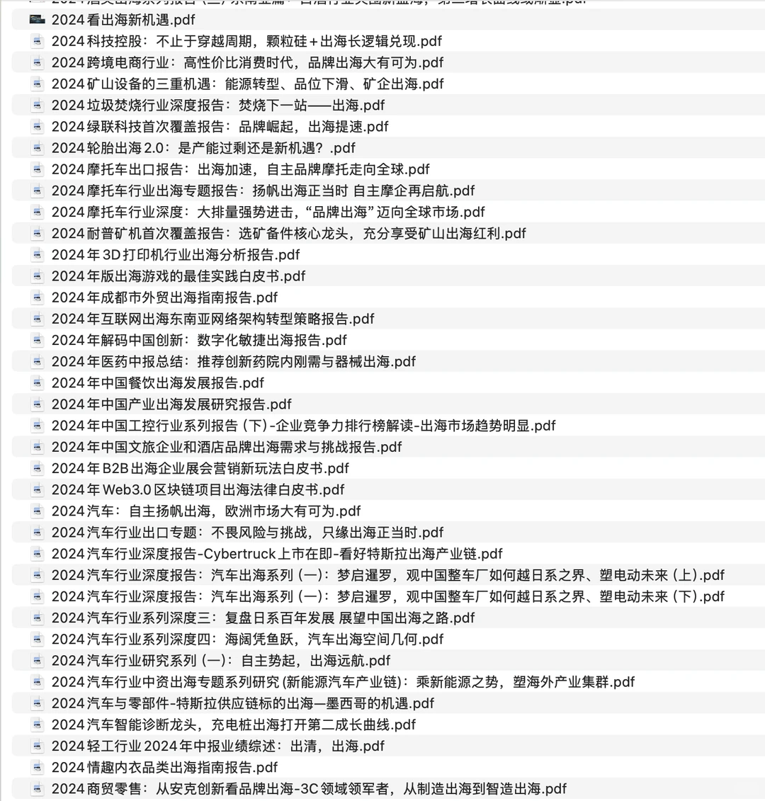 110份出海行业报告白皮书