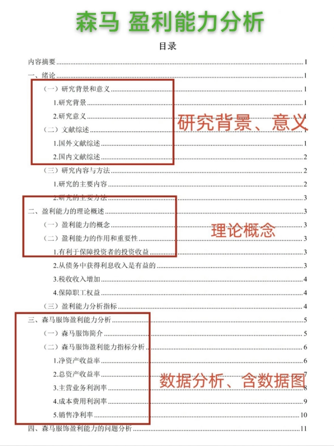 后悔没有早点刷到盈利能力分析毕业论文?