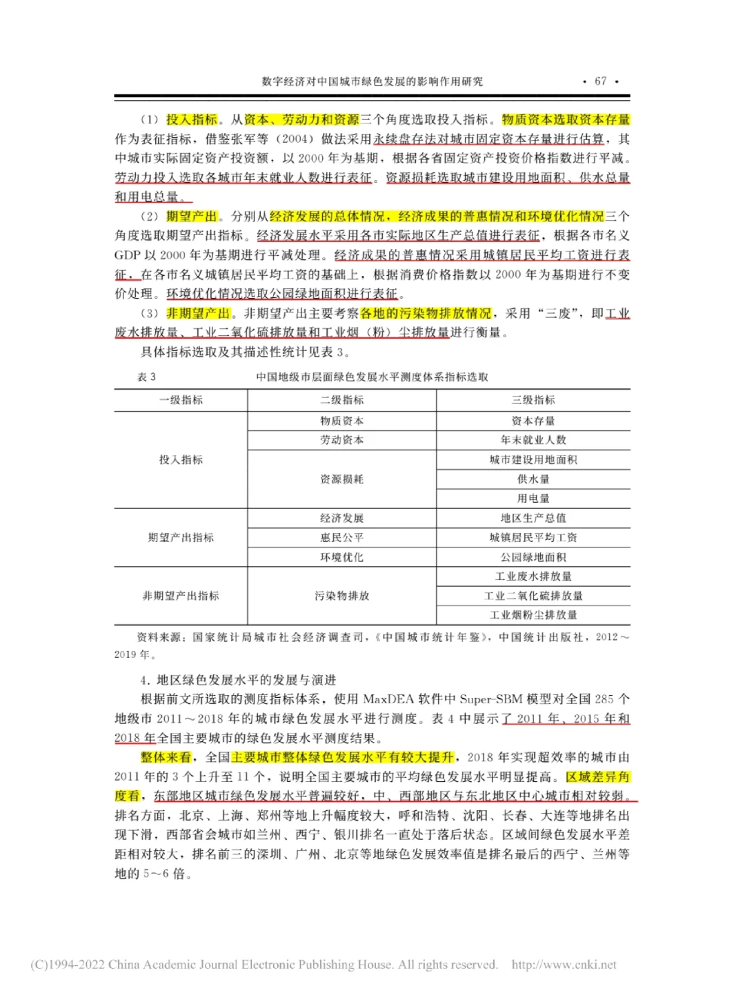 文献|数字经济对中国城市绿色发展的影响