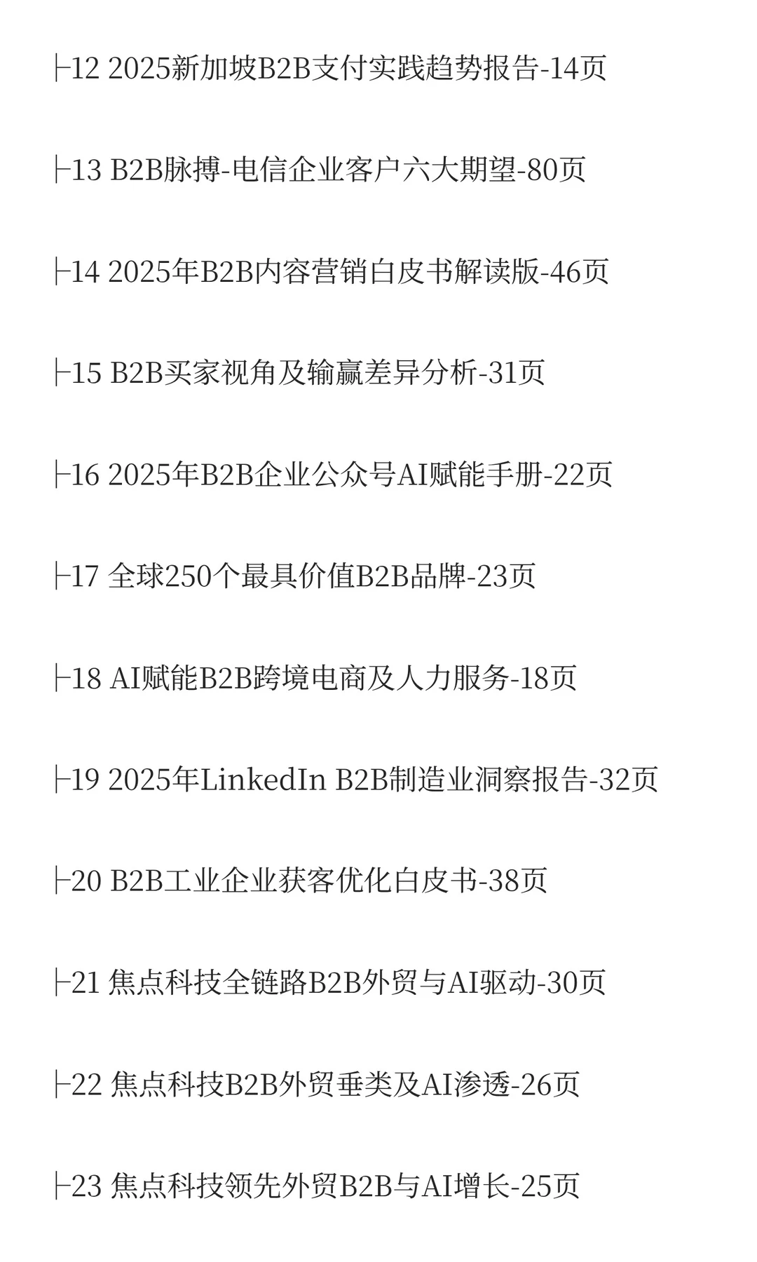 2025年B2B市场分析报告（20份）
