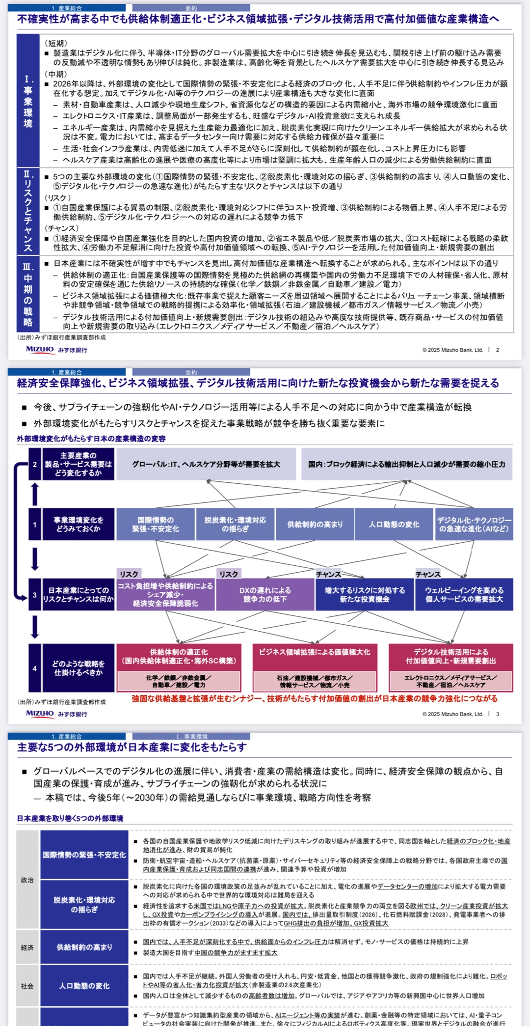 推荐读读《瑞穗产业调查：日本产业中期展望》