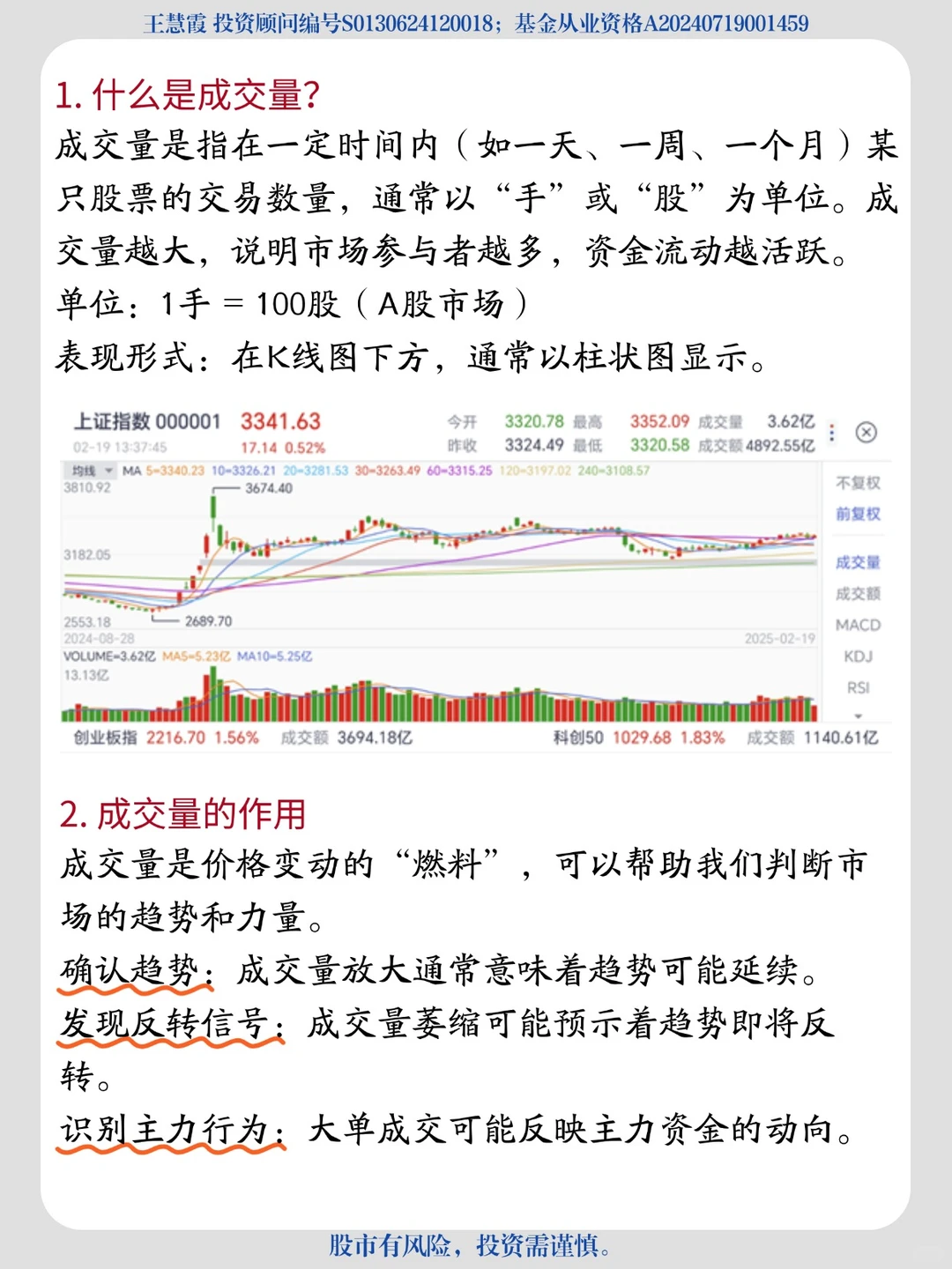 一起来聊聊成交量吧!