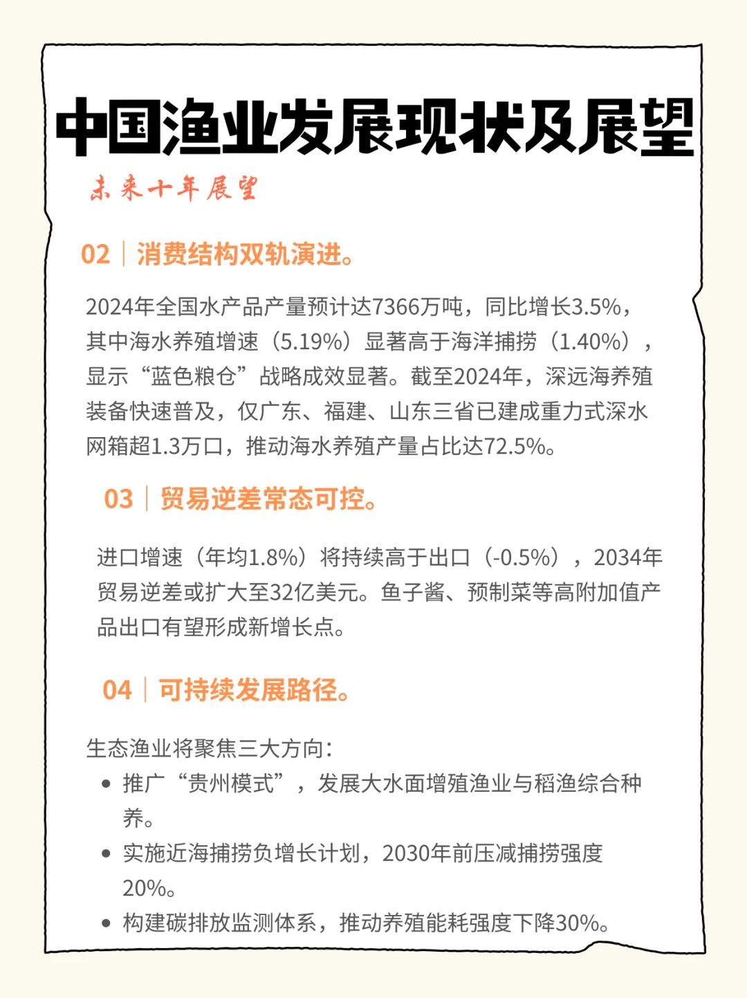 中国渔业发展现状及展望