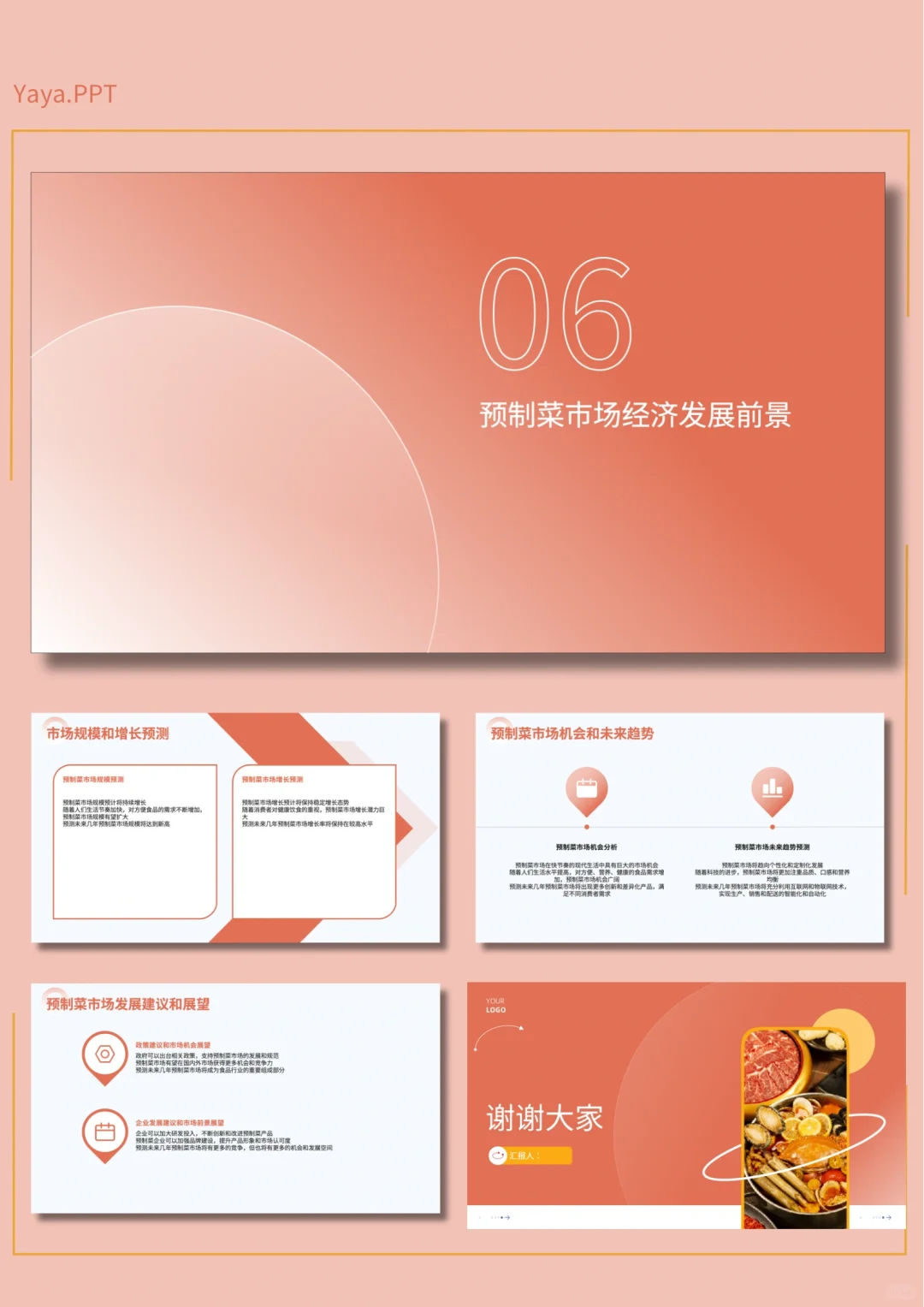 预制菜市场经济发展与分析行业报告PPT