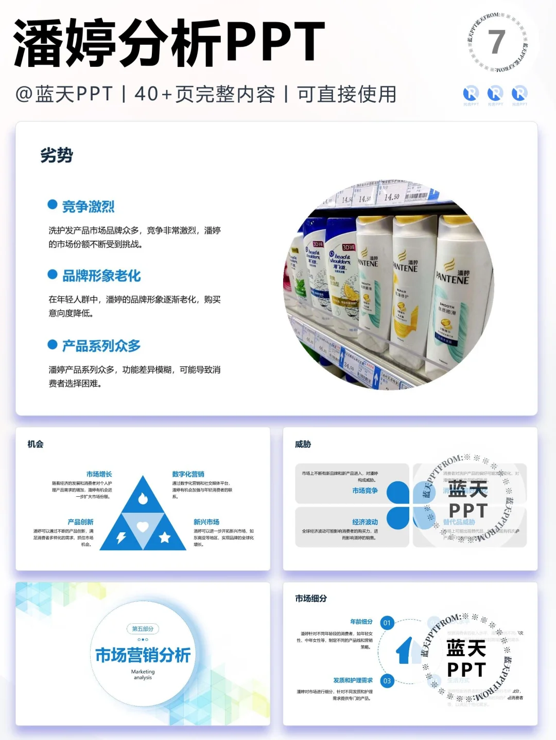 【069】潘婷战略分析营销策略 SWOT PPT