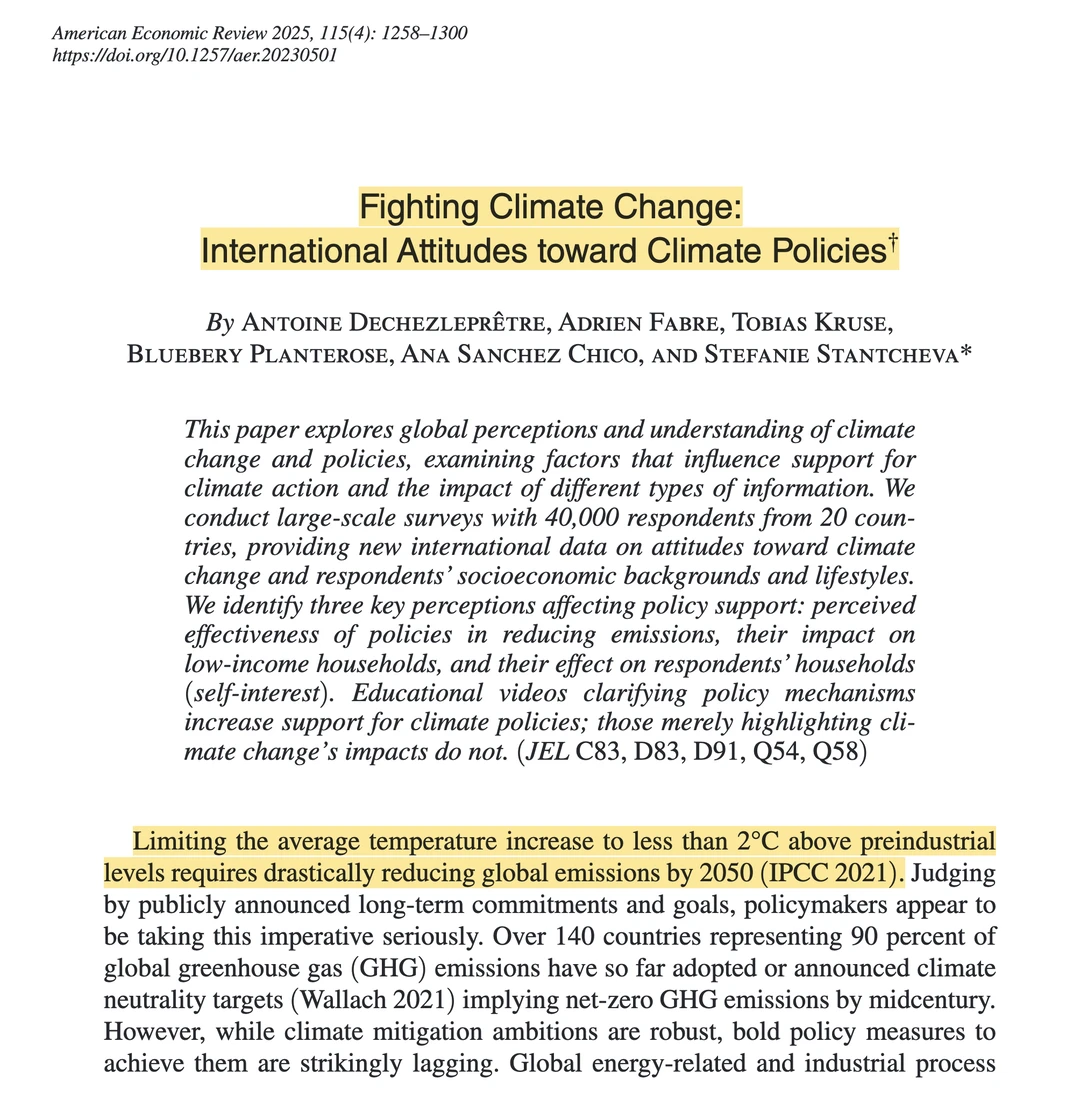 AER｜公众对气候政策的态度-全文结果可视化