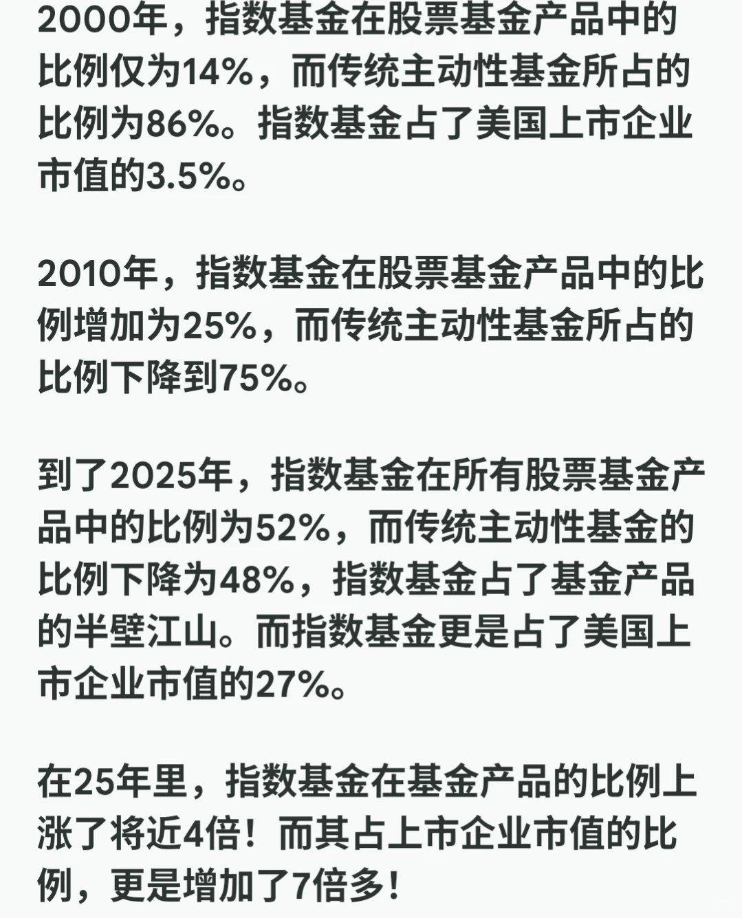 指数基金早已势不可挡