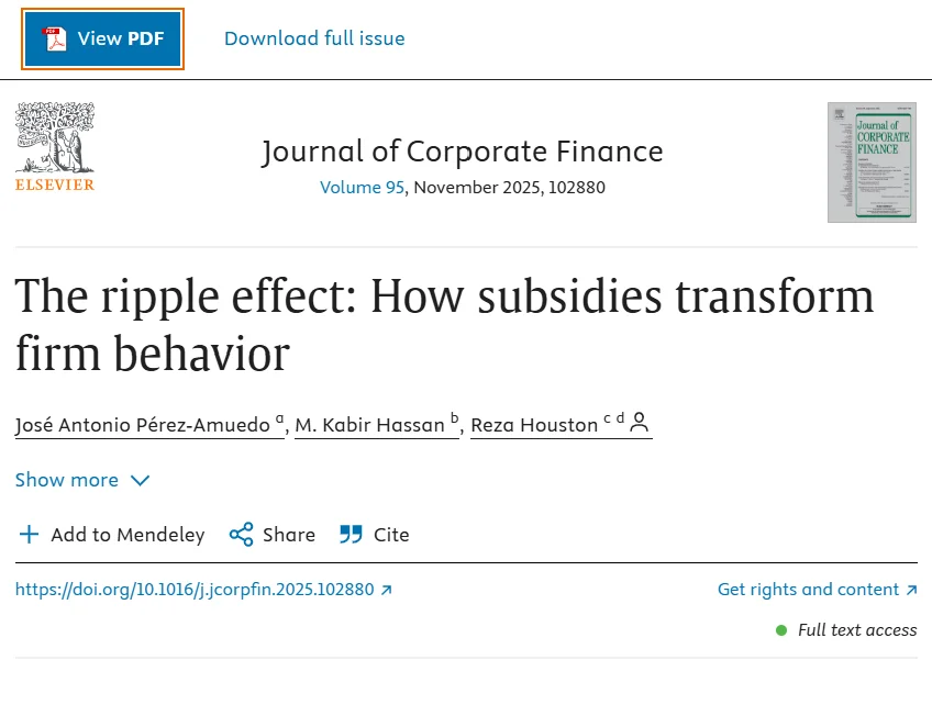 JCF | 政府补贴如何真正推动企业增长？