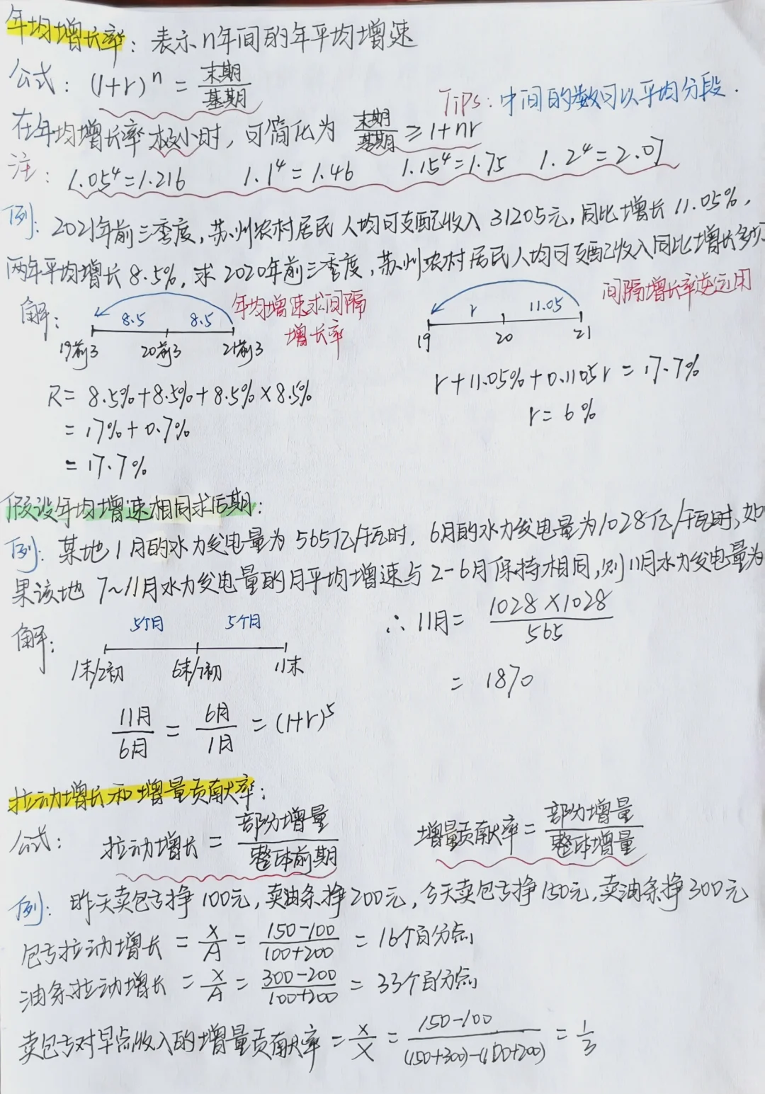 ?花生十三行测资料分析知识梳理