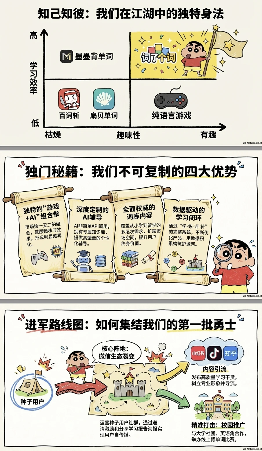 NotebookLM+香蕉，速成的商业计划书PPT