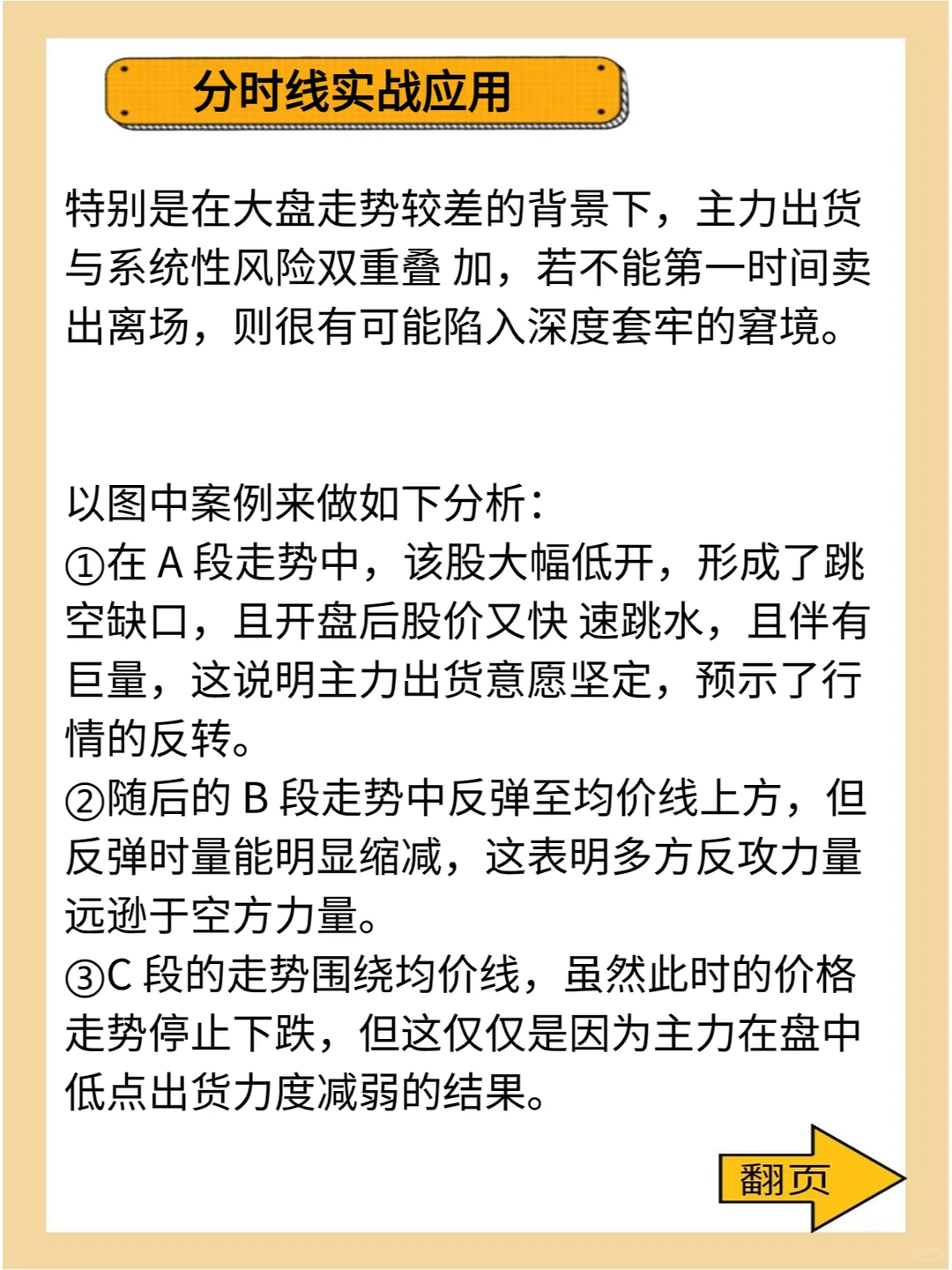 分时线实战应用——主力出货