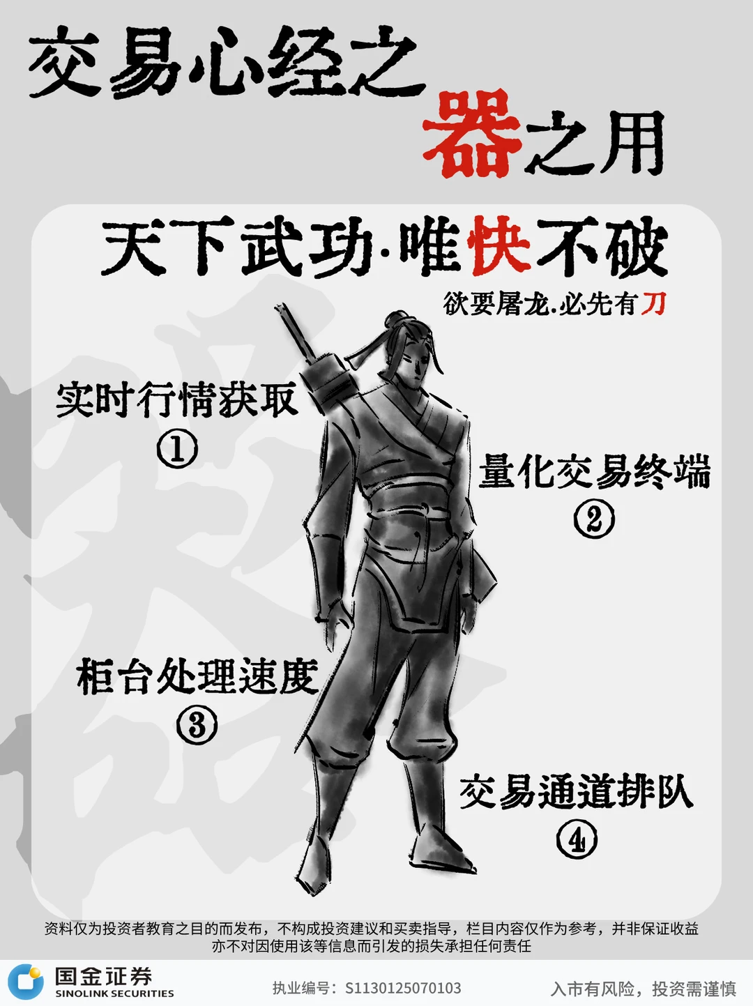 交易快人一步| 天下武功，唯快不破