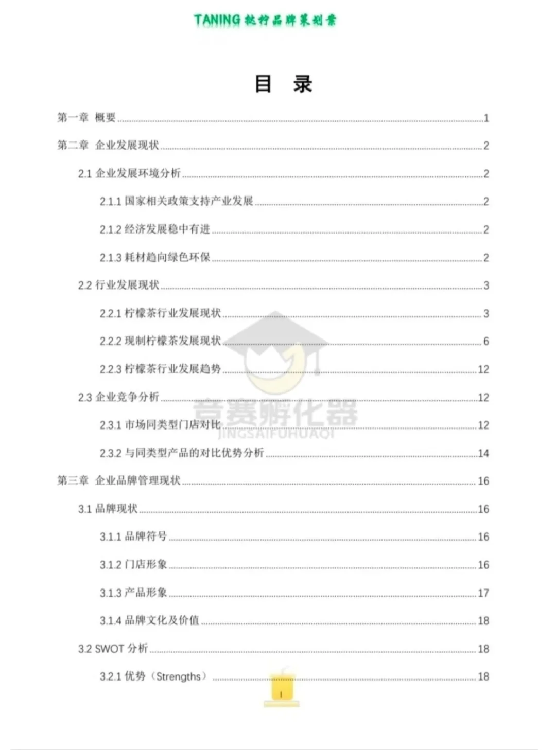 全球赛优秀作品分享|品牌策划swot分析版