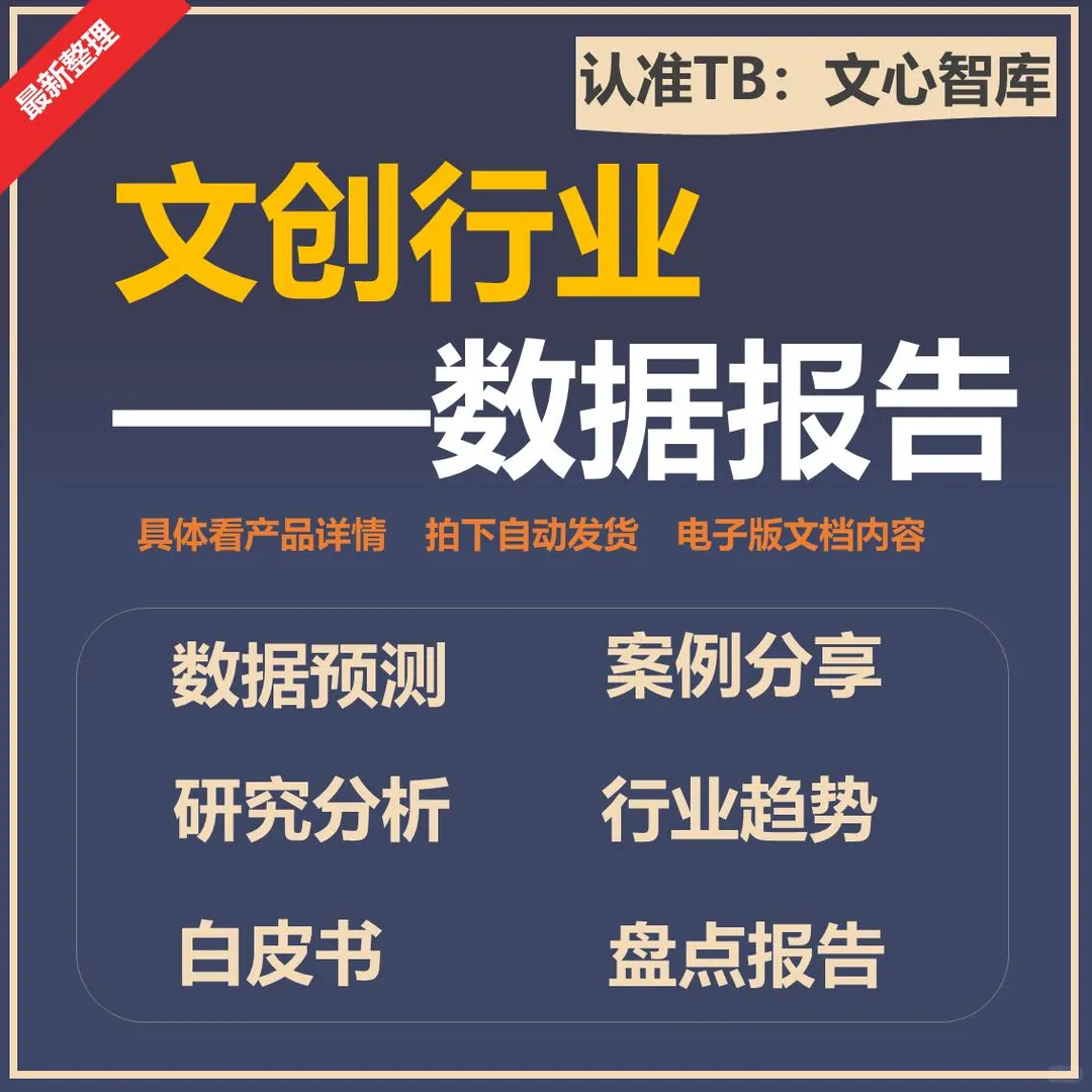 文创产业市场文化创意行业研究分析报告前景