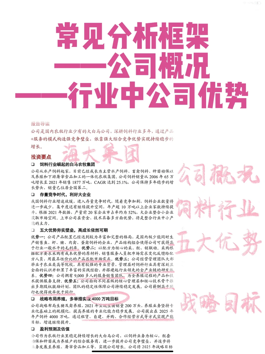 ?6篇报告，盘点常见公司分析研究框架