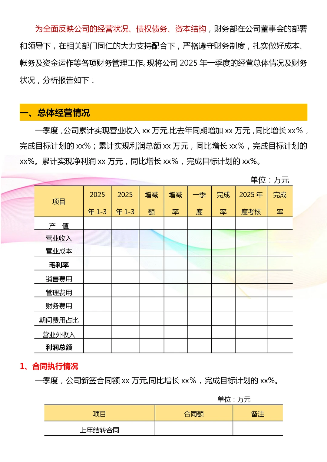 从没见过这么详细的财务部季度工作总结?