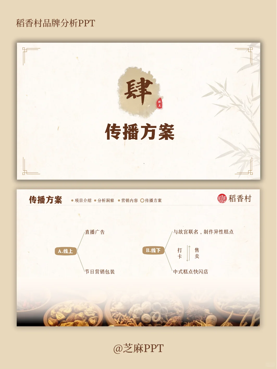 稻香村品牌案例分析PPT～