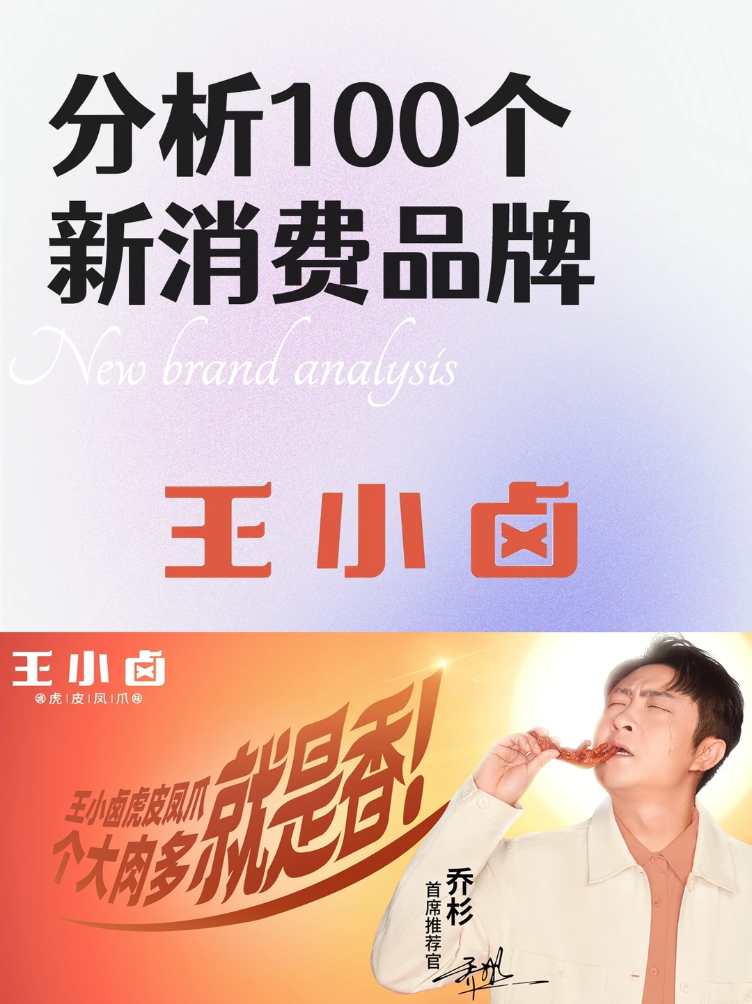分析100个新消费品牌|王小卤营销案例