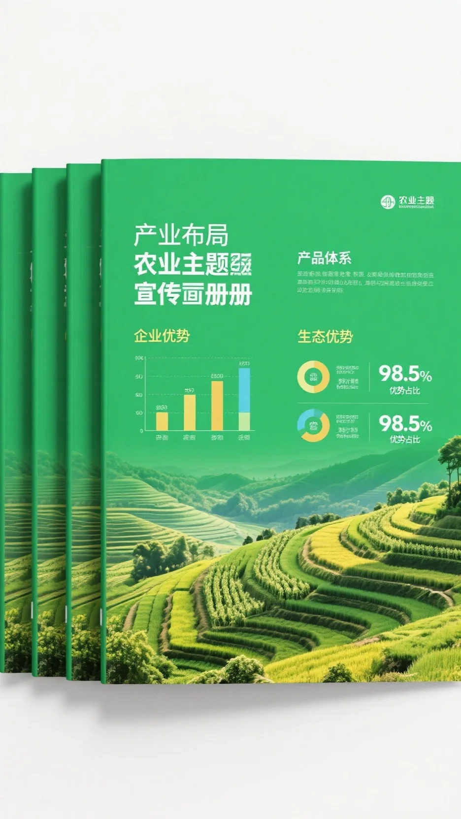 绿色系农业主题画册设计，展现生态农业