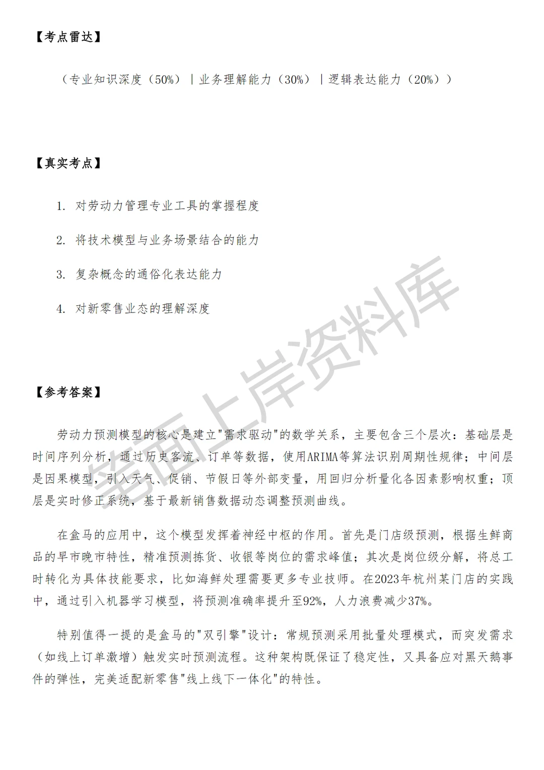 盒马劳动力运营高级专员