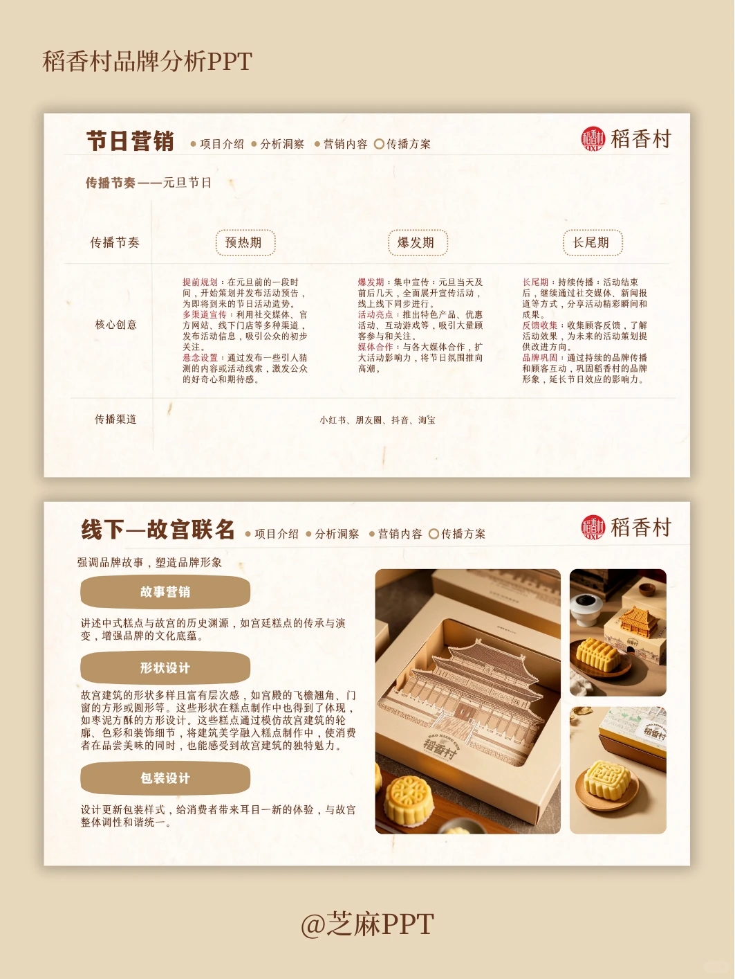 稻香村品牌案例分析PPT～