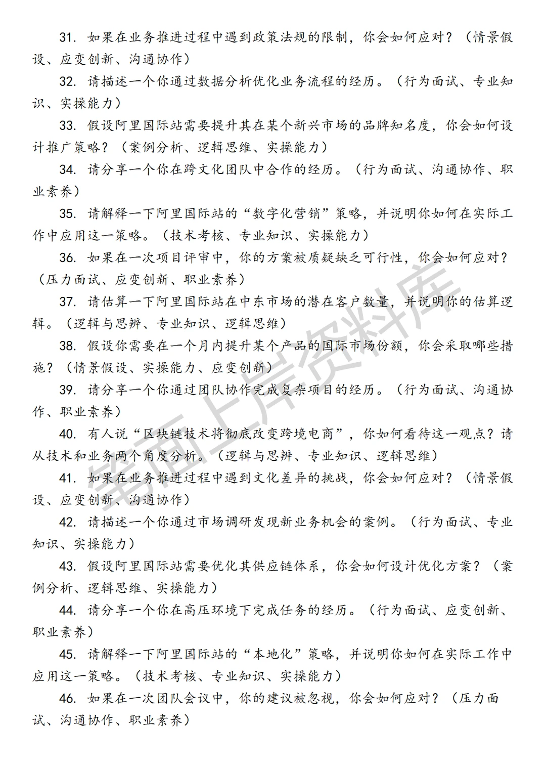 阿里国际站业务策略