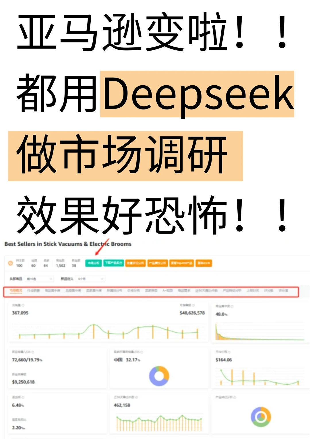 用Deepseek做市场调研，效果好恐怖啊