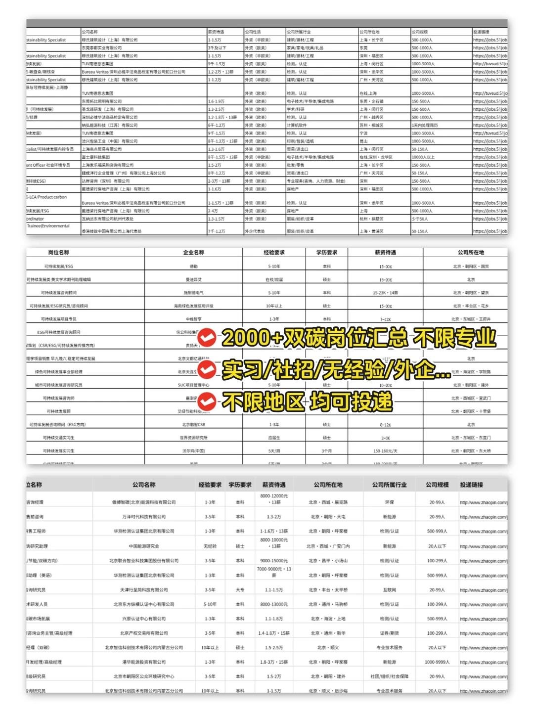 建议所有女生都去投Sustainability岗位
