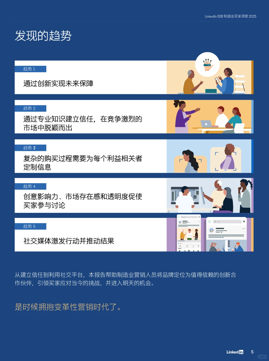 LinkedIn领英B2B制造业买家洞察2025重点
