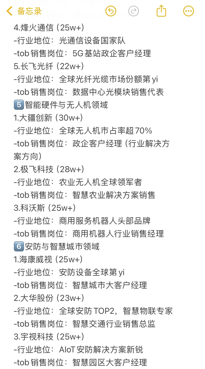 转行做销售，冲一冲高科技公司tob销售岗位
