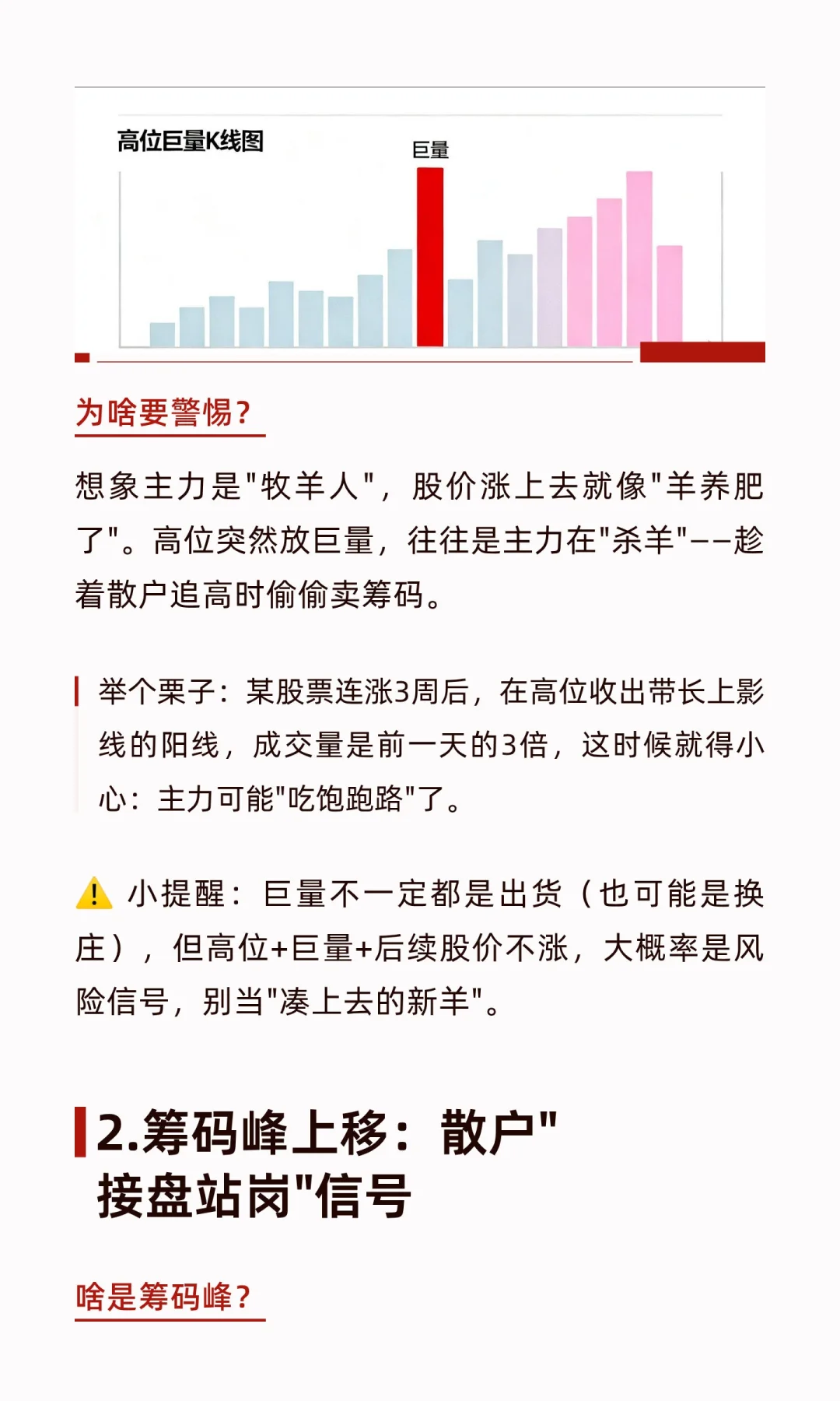 学习笔记｜3个实用看盘信号，帮助避开主力