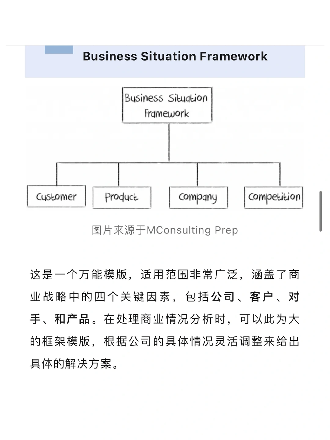 高频使用商业框架，咨询行业案例面试