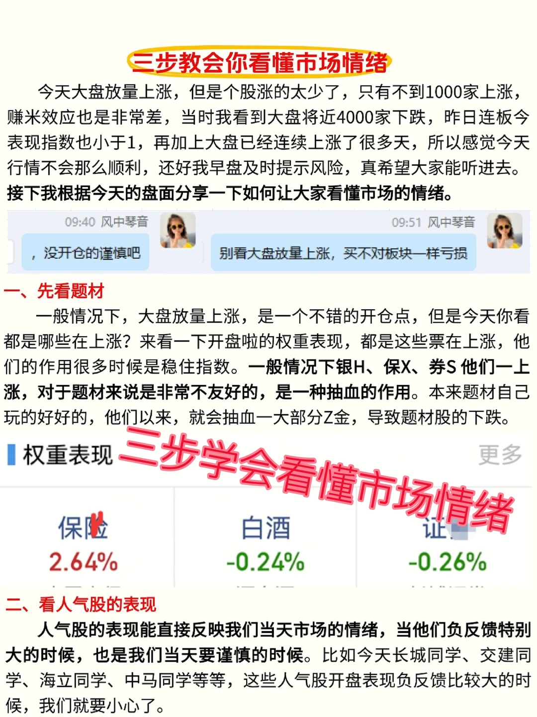 避坑指南-三步教你如何看懂市场情绪