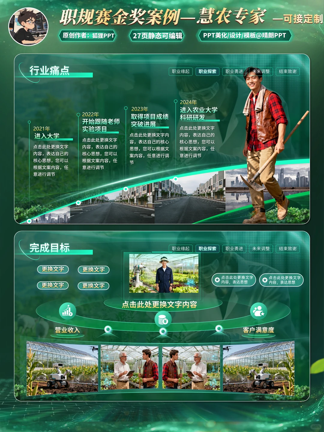 这套农业类职规PPT，真把我看服了！！