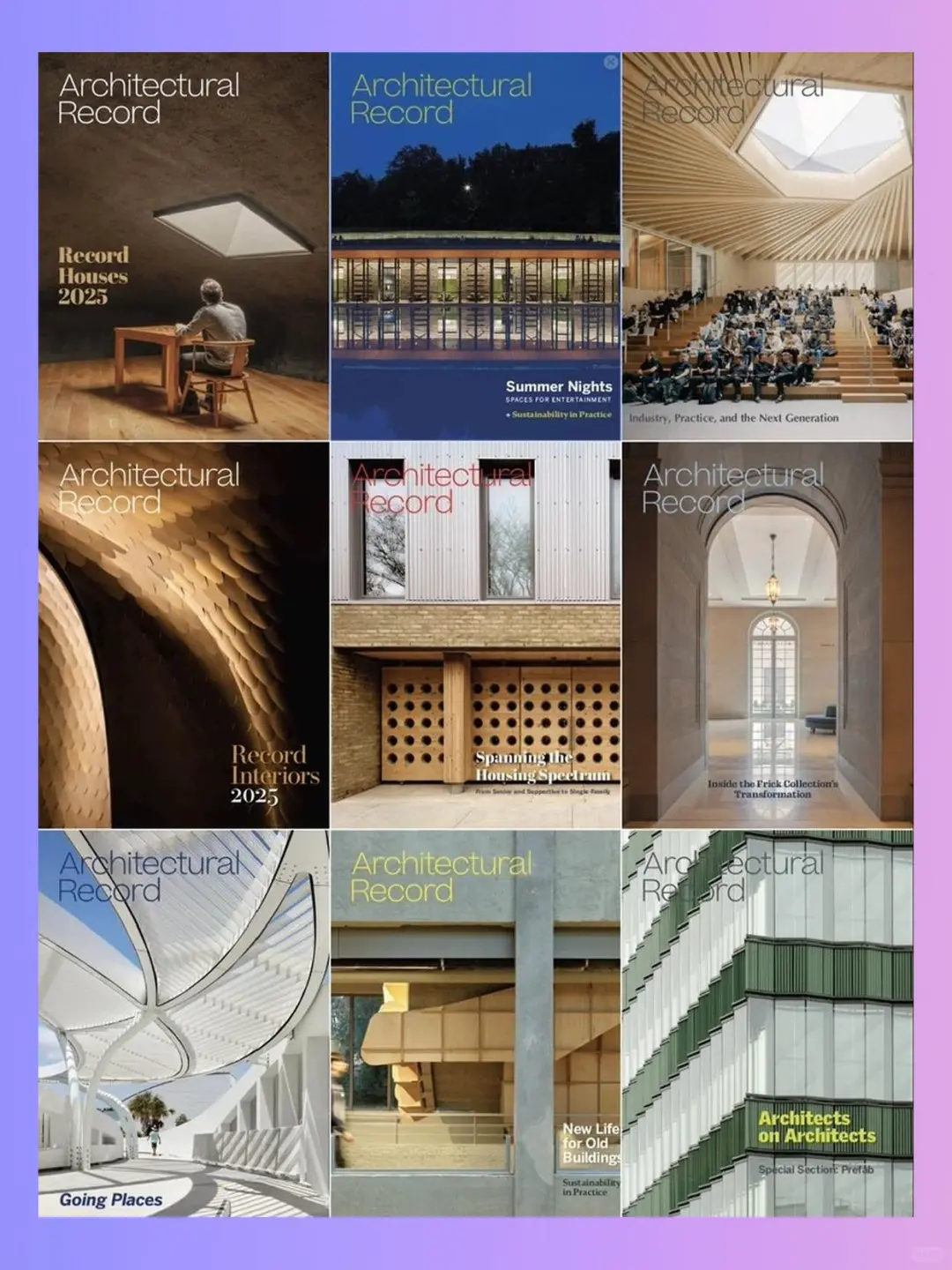 建筑设计师必读ArchitecturalRecord四年合