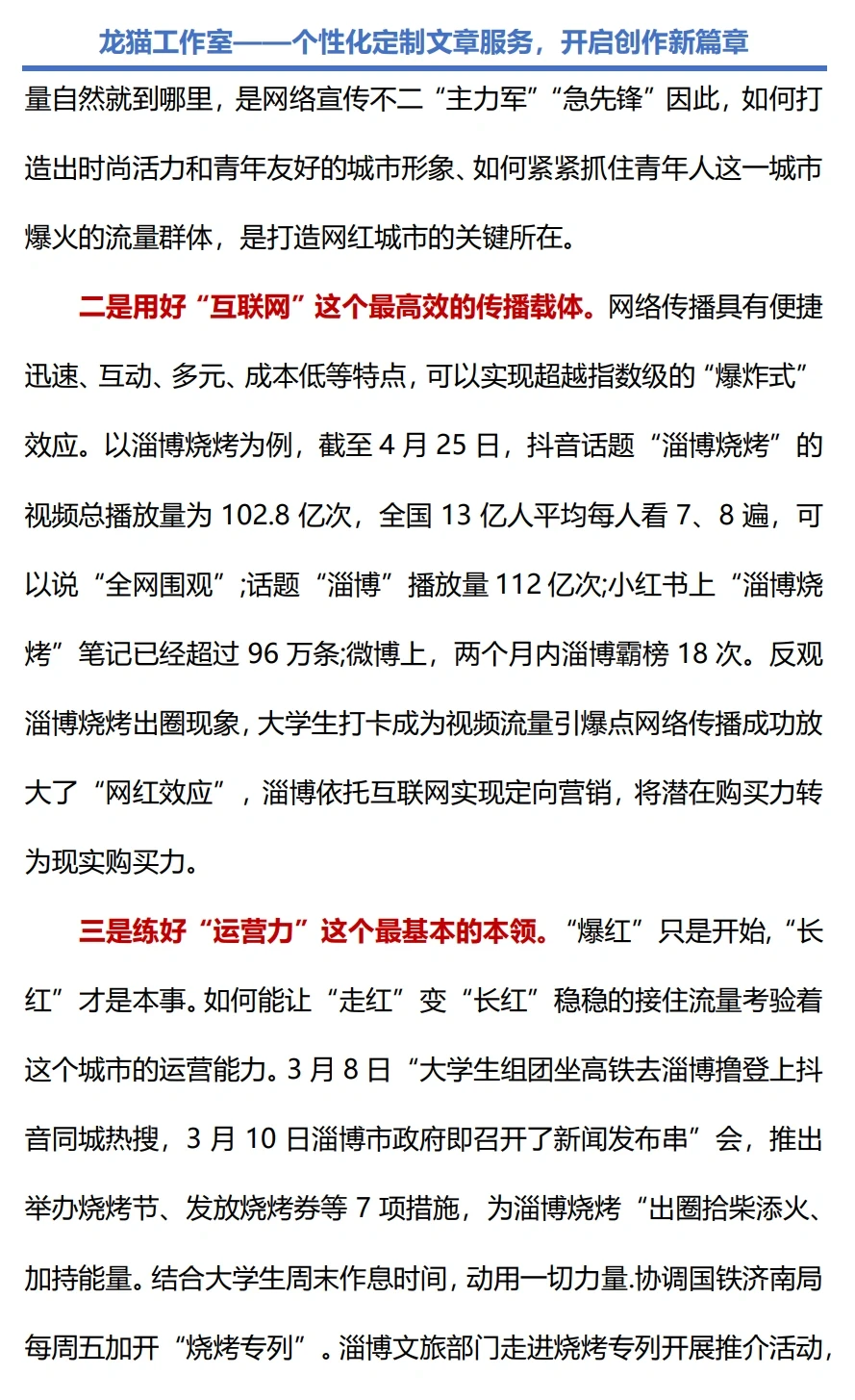 调研报告怎么写，淄博烧烤有话说！