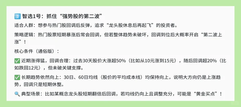 智选一号策略大揭秘！