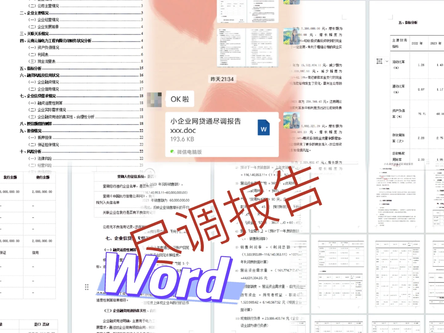 尽调报告不会写的请直接套模板就好了