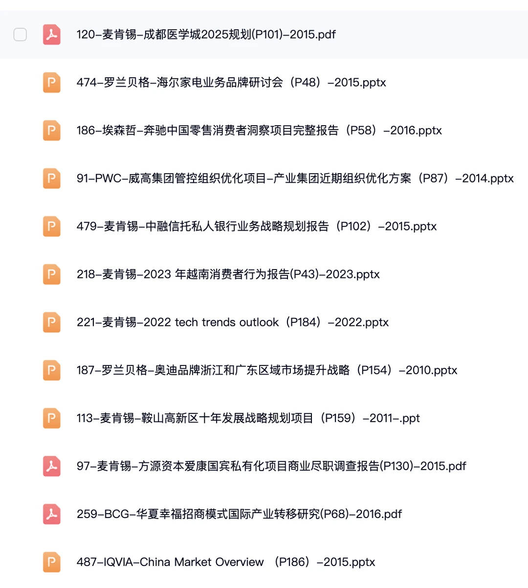 顶级咨询公司真实项目Deck合集要的看过来！