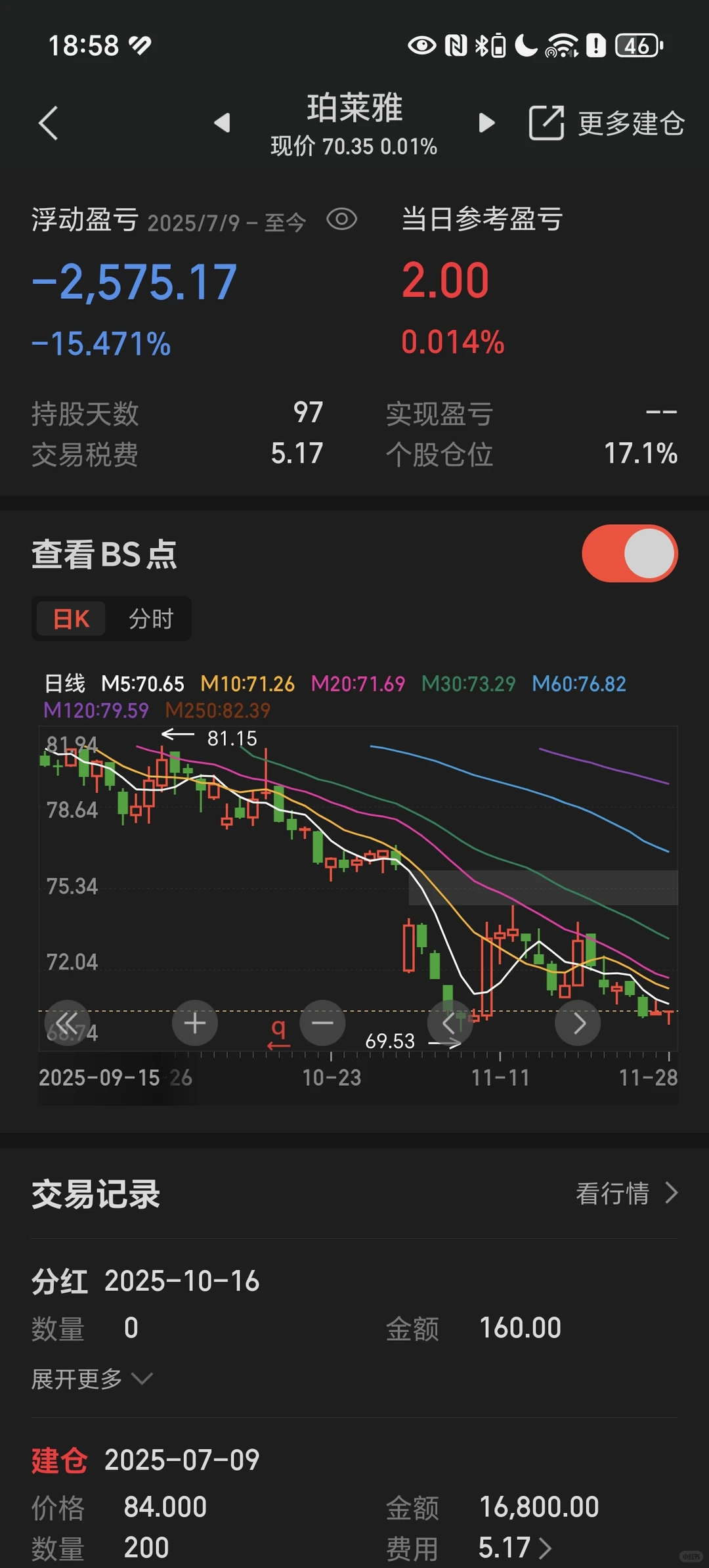 股票投资持仓2025.11.28