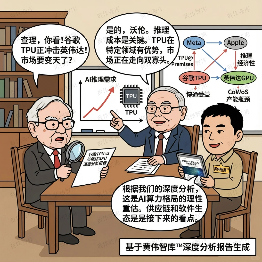 ⚡️谷歌TPU对英伟达GPU到底能造成多大冲击？