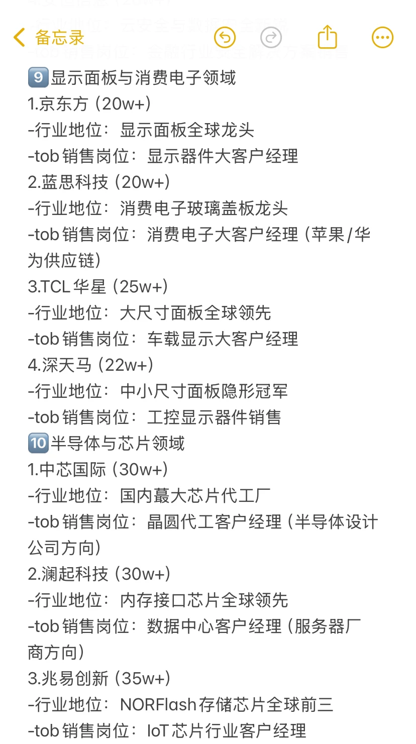 转行做销售，冲一冲高科技公司tob销售岗位