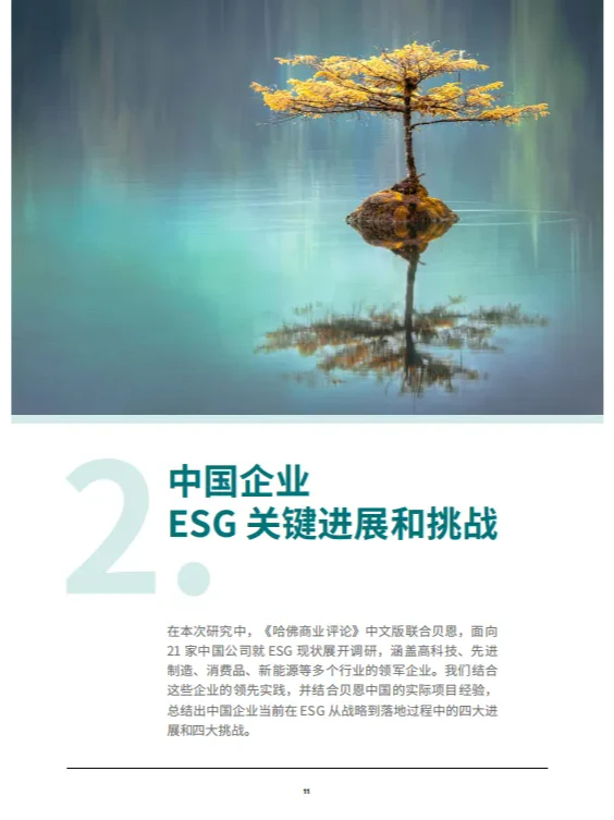 贝恩：中国企业ESG战略与实践白皮书