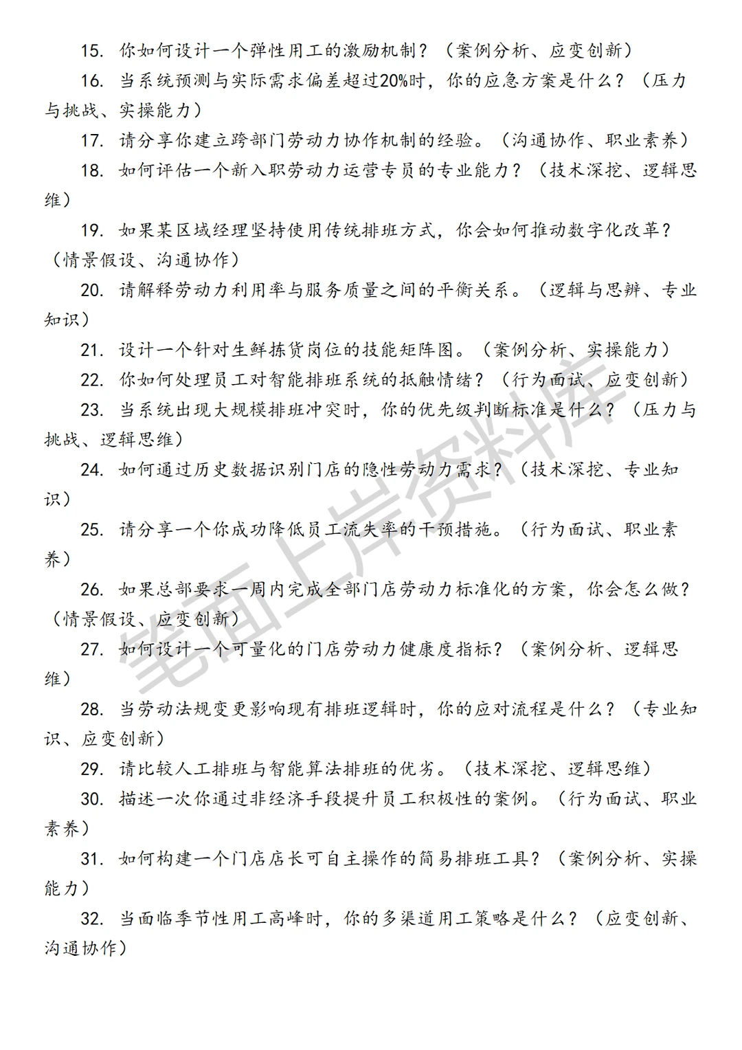 盒马劳动力运营高级专员