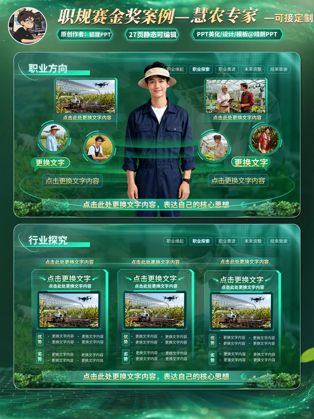 这套农业类职规PPT，真把我看服了！！