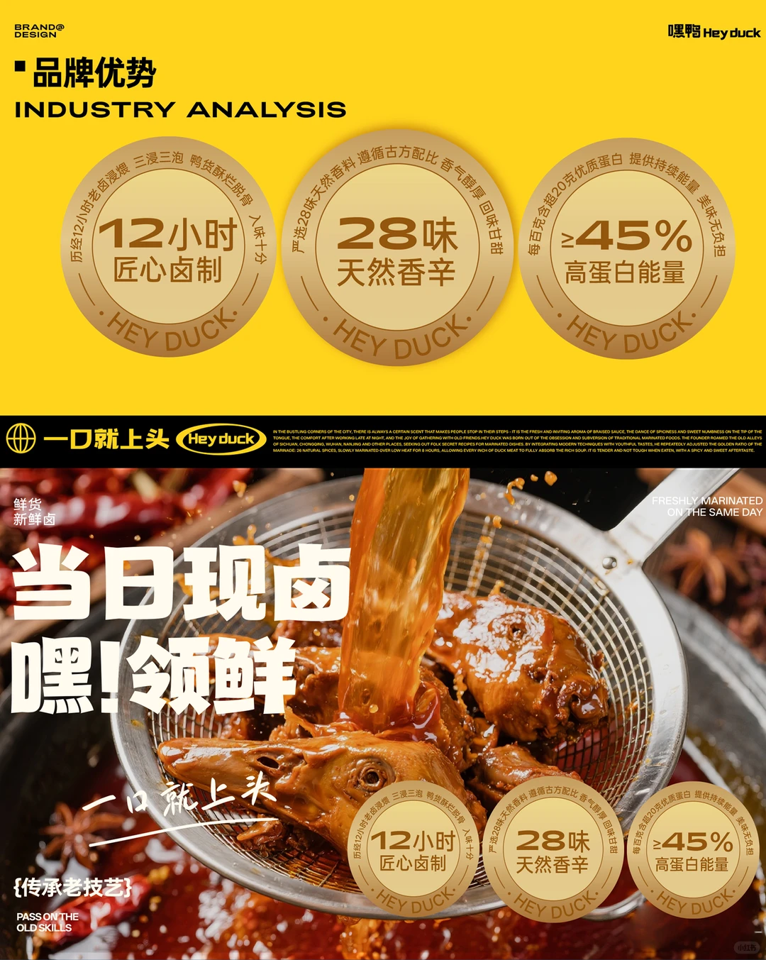 嘿鸭嘿鸭卤味卤货 /餐饮品牌设计 /vi设计